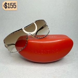 ✨✨✨✨SOLD✨✨✨✨ Valentino Authentic Swarovski Crystal Shield Gradient Sunglasses